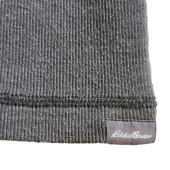 EDDIE Bauer Gray Quarter-Zip Pullover Shirt Jacket - Picture 7 of 10